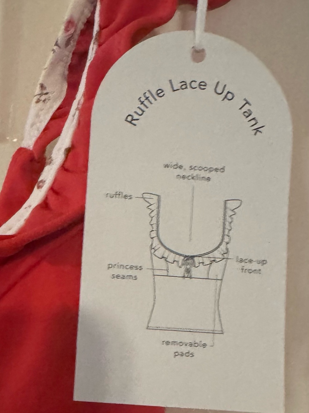 Blogilates Ruffle Lace Up Tank - Picture 8 of 8